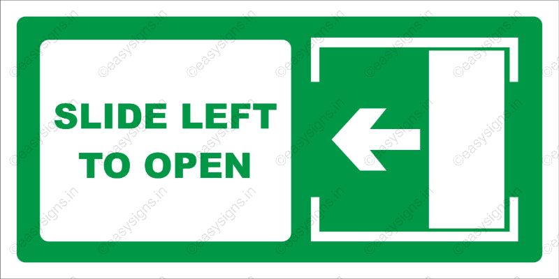 Slide Left To Open