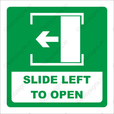 Slide Left To Open