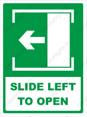 Slide Left To Open