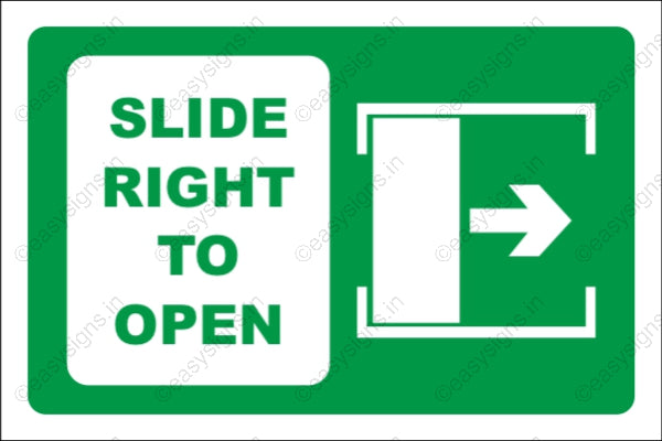 Slide Right To Open