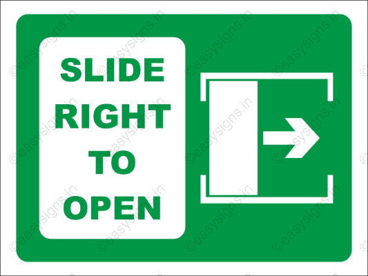 Slide Right To Open