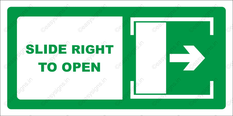 Slide Right To Open