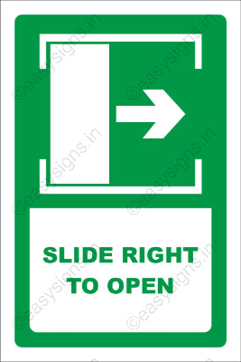 Slide Right To Open