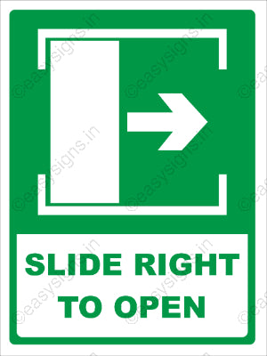 Slide Right To Open
