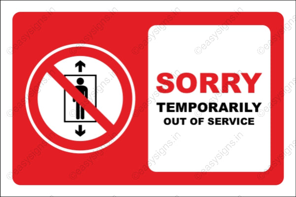 Sorry Temporarily Out Of Service