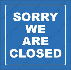 We Are Closed