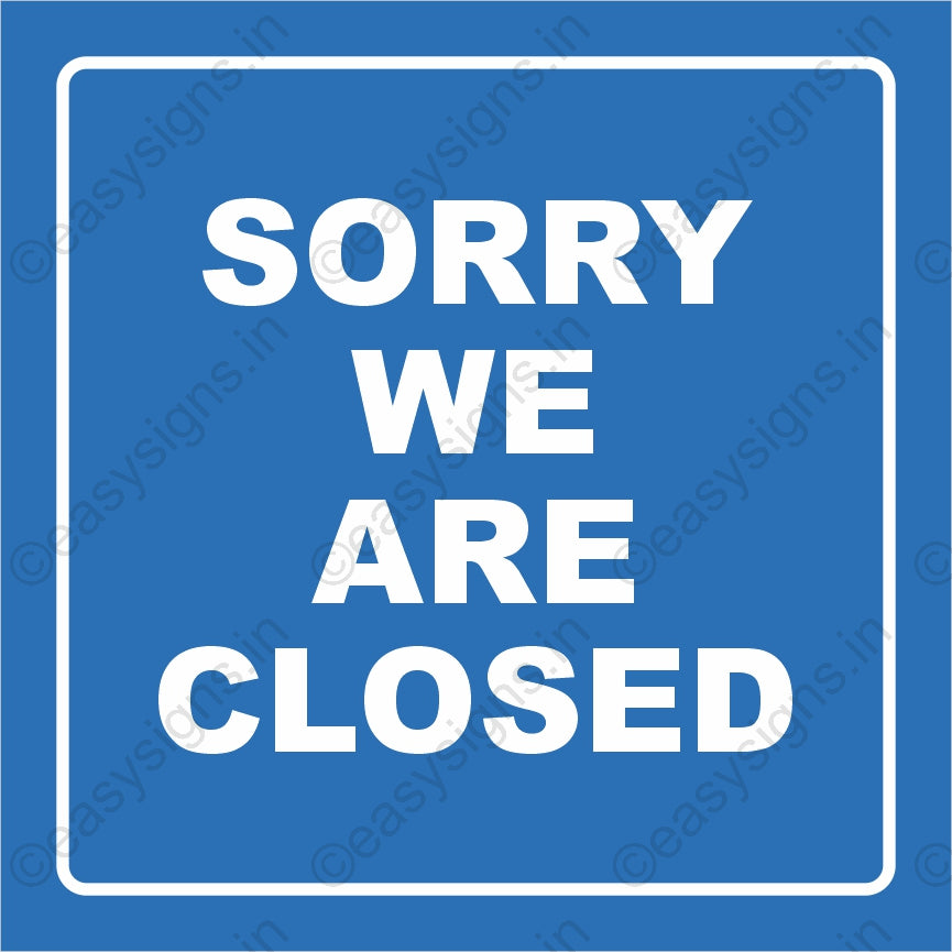We Are Closed
