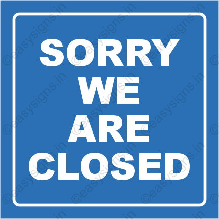 We Are Closed
