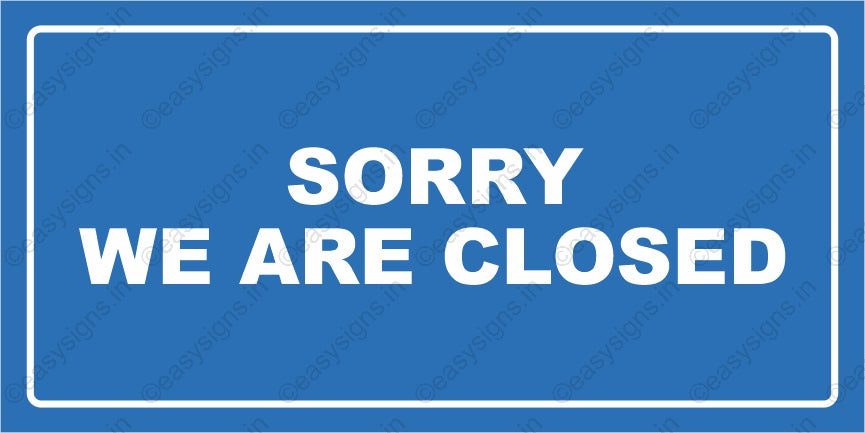 We Are Closed