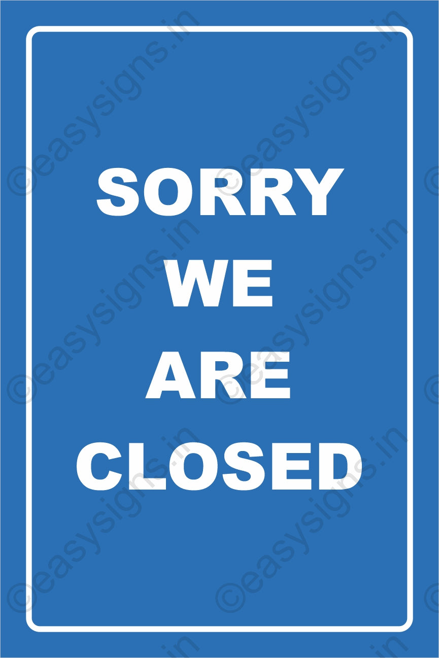 We Are Closed