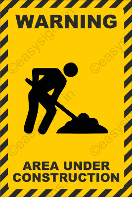 Warning Area Under Construction