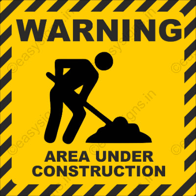 Warning Area Under Construction