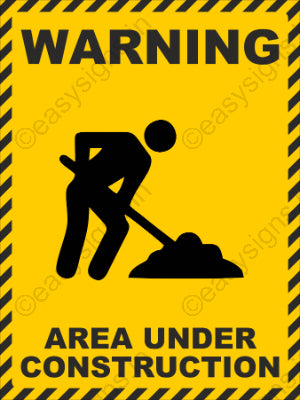 Warning Area Under Construction