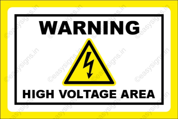 Warning: High Voltage Area