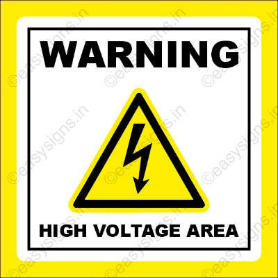 Warning: High Voltage Area