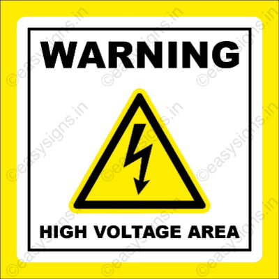 Warning: High Voltage Area