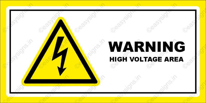 Warning: High Voltage Area