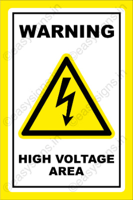 Warning: High Voltage Area