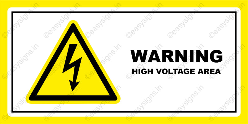 Warning: High Voltage Area