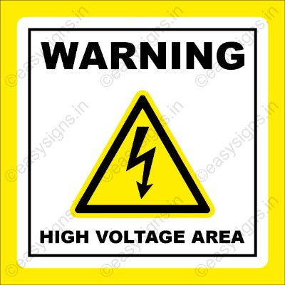 Warning: High Voltage Area
