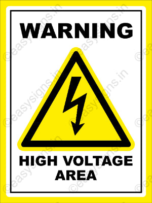 Warning: High Voltage Area