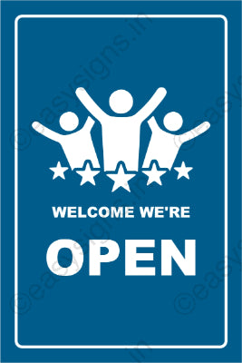 Welcome We're Open