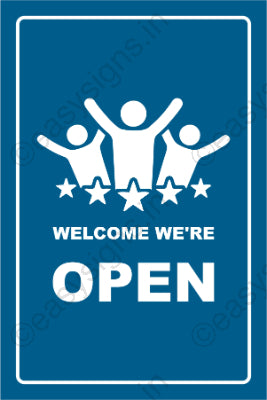 Welcome We're Open