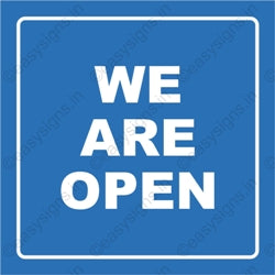 We Are Open