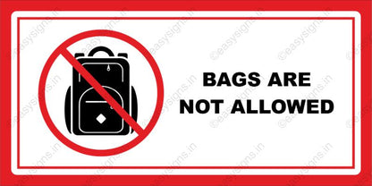 Bags Are Not Allowed