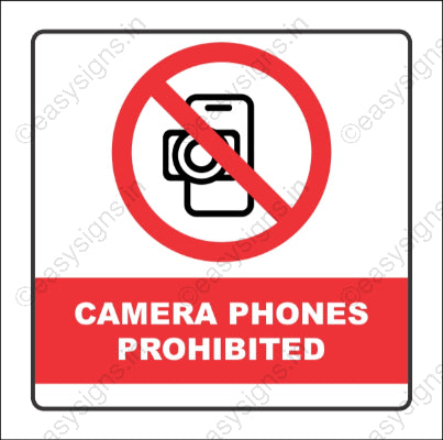 Camera Phones Prohibited