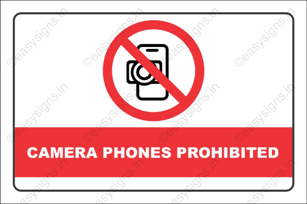 Camera Phones Prohibited