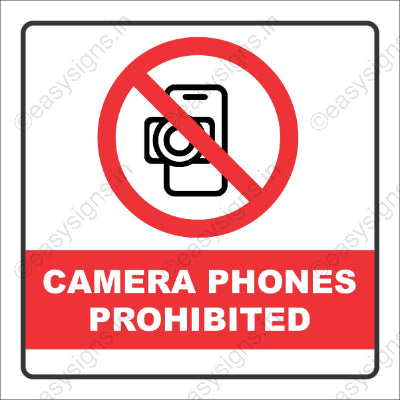Camera Phones Prohibited