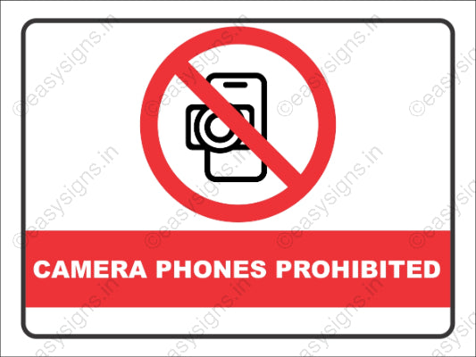 Camera Phones Prohibited
