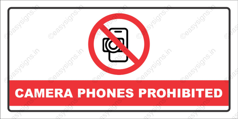 Camera Phones Prohibited