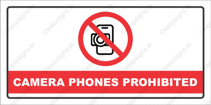 Camera Phones Prohibited