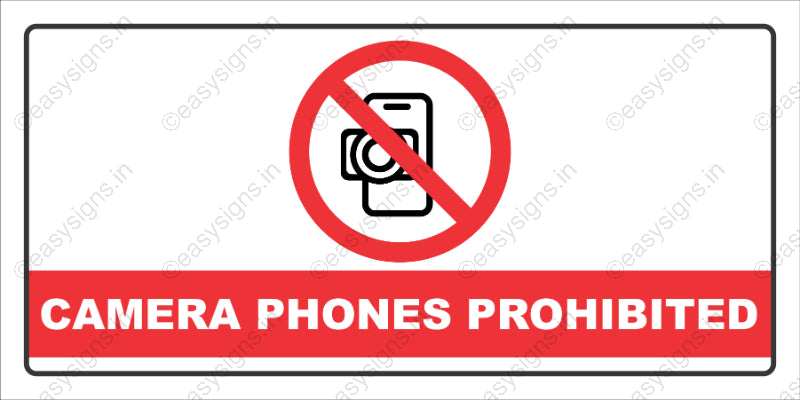 Camera Phones Prohibited