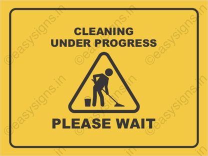 Cleaning Under Process Please Wait