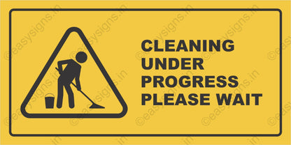 Cleaning Under Process Please Wait