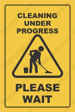 Cleaning Under Progress Please Wait