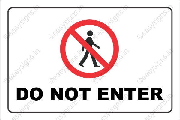 Do Not Enter