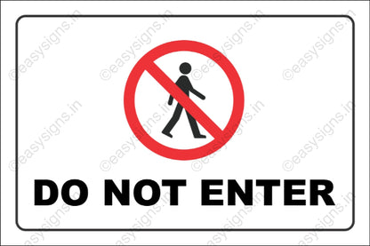 Do Not Enter