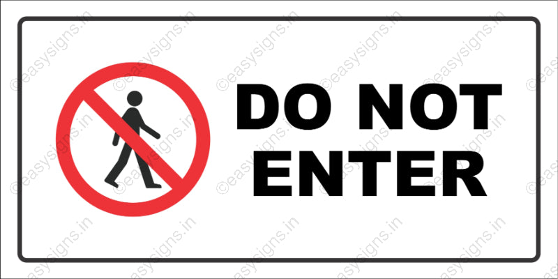 Do Not Enter