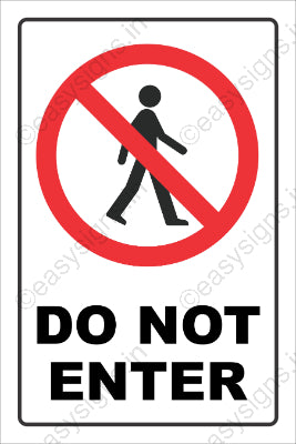 Do Not Enter
