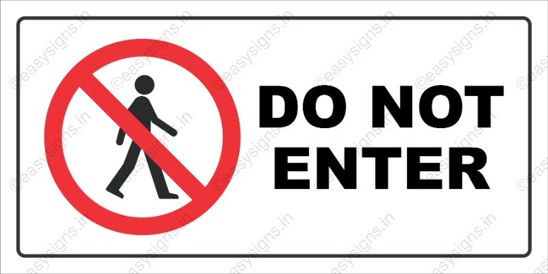 Do Not Enter