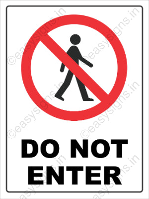 Do Not Enter