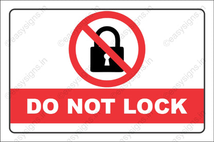 Do Not Lock