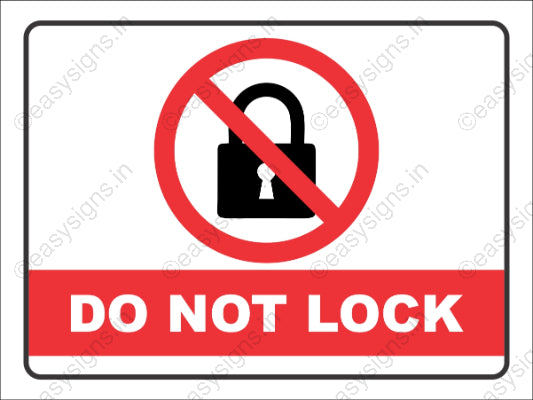 Do Not Lock