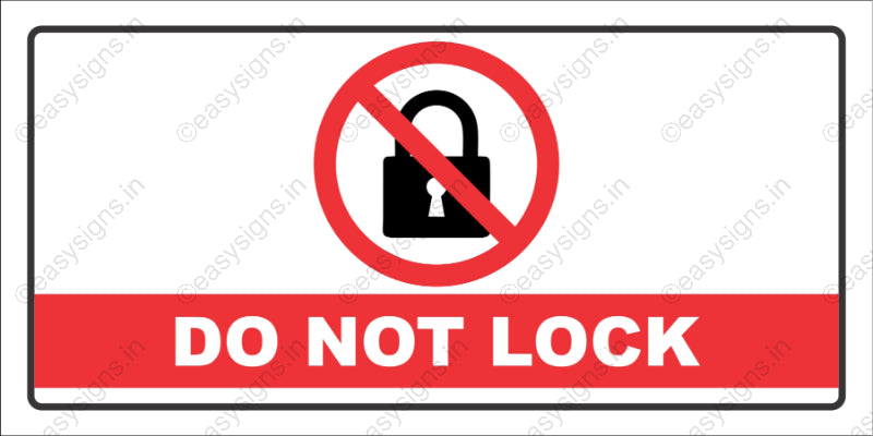 Do Not Lock