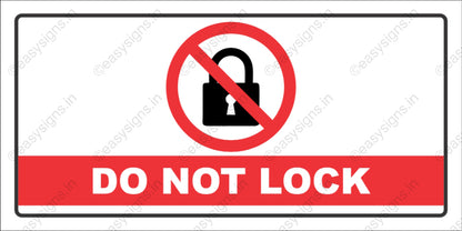 Do Not Lock