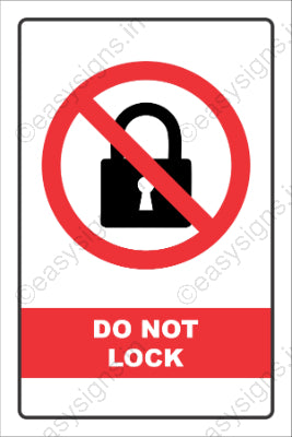 Do Not Lock